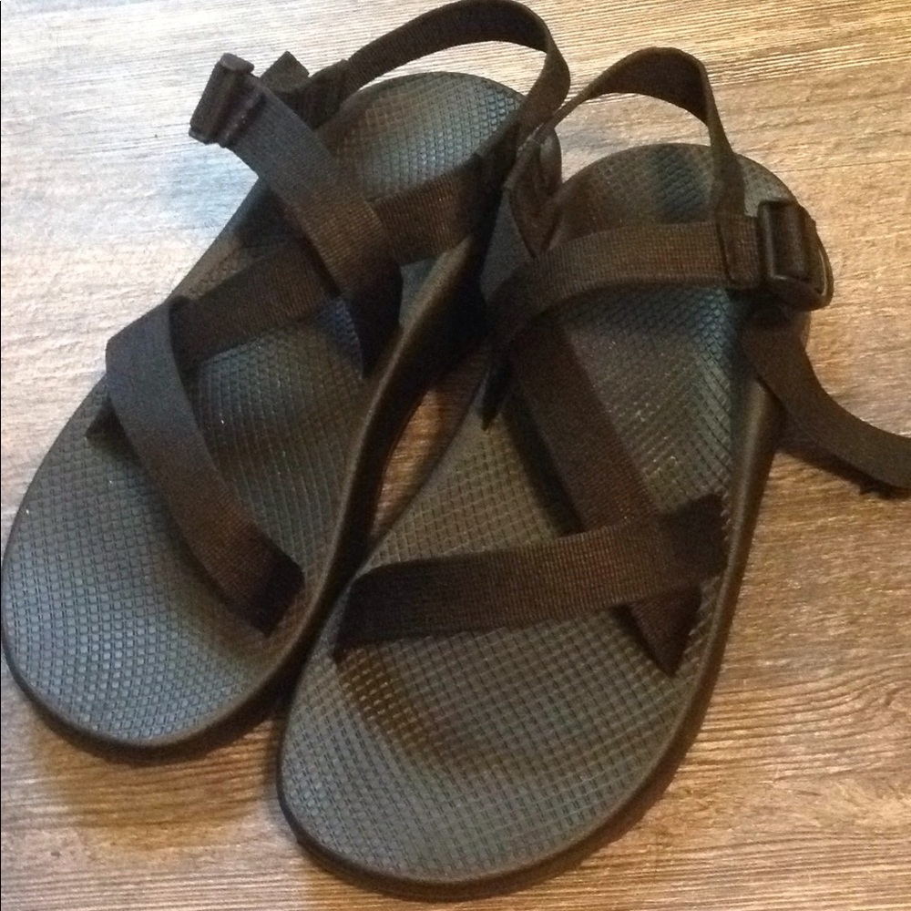 Men's black Chacos
